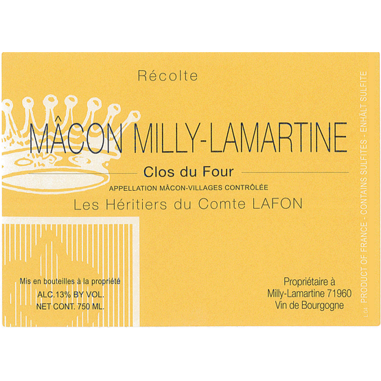 Heritiers Lafon Macon Milly Lamartine Clos du Four
