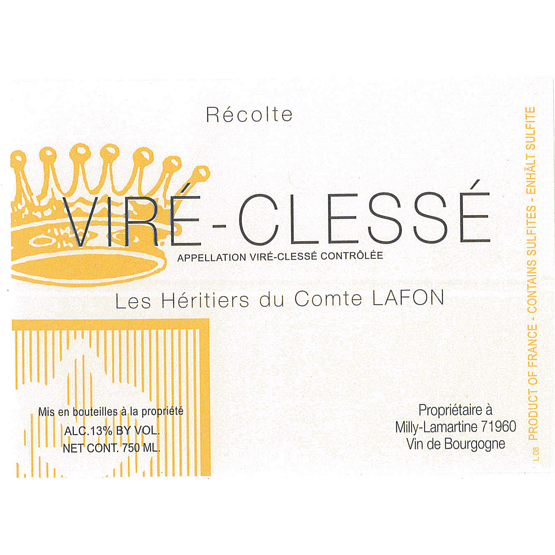 Domaine Héritiers du Comte Lafon Viré-Clessé Label