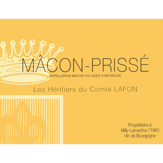 Domaine Heritiers du Comte Lafon Macon Prisse Label