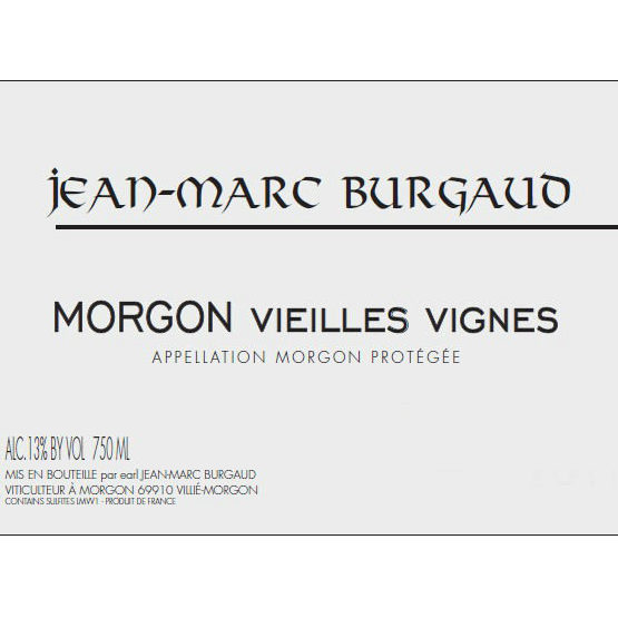 Burgaud Morgon Vieilles Vignes Label