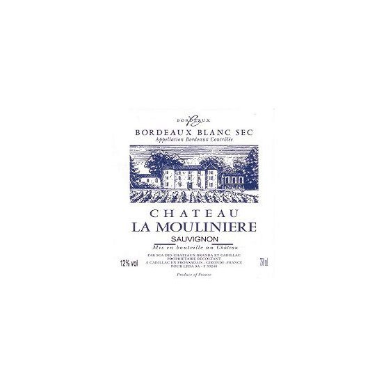Chateau La Mouliniere Bordeaux Blanc Label
