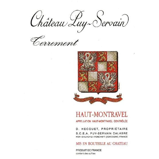 Chateau Puy-Servain Calabre Terrement Label