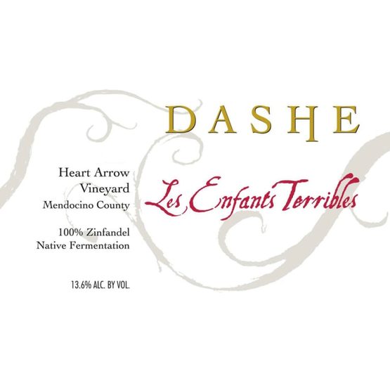 Dashe Zinfandel Heart Arrow Ranch Les Enfants Terribles Label