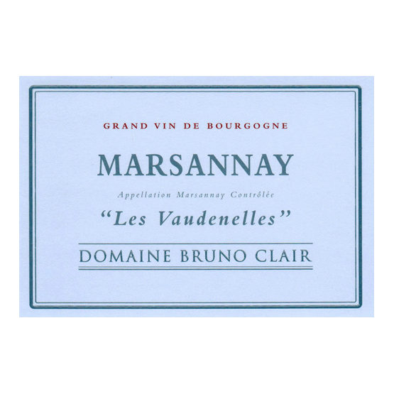 Domaine Bruno Clair Marsannay Vaudenelles Label