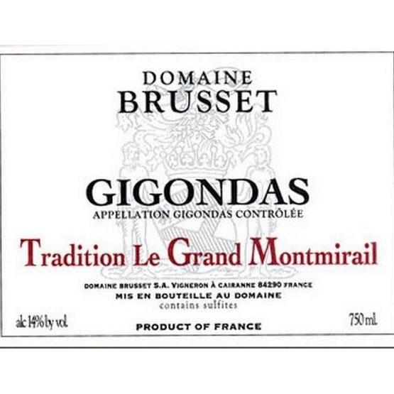 Domaine Brusset Gigondas Le Grand Montmirail Label