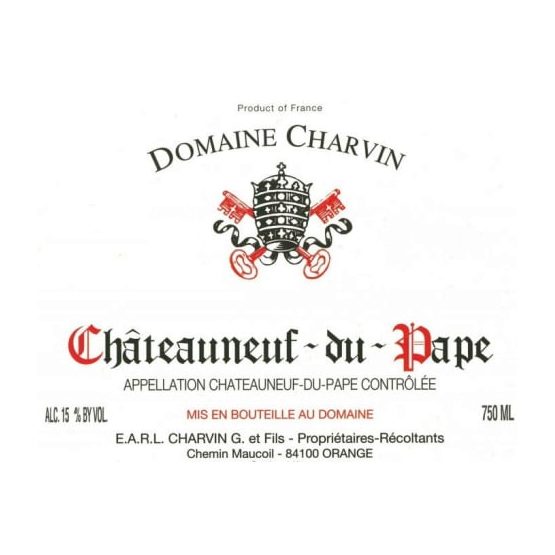 Domaine Charvin Chateauneuf du Pape Label