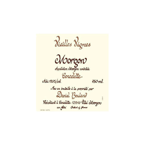 Domaine Daniel Bouland Morgon Vieilles Vignes Corcelette Label