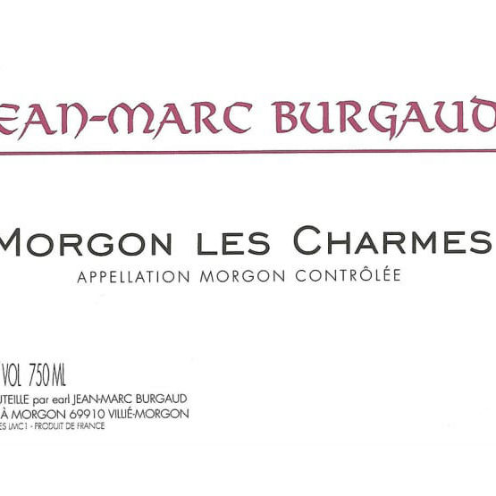 Domaine Jean-Marc Burgaud Morgon Les Charmes