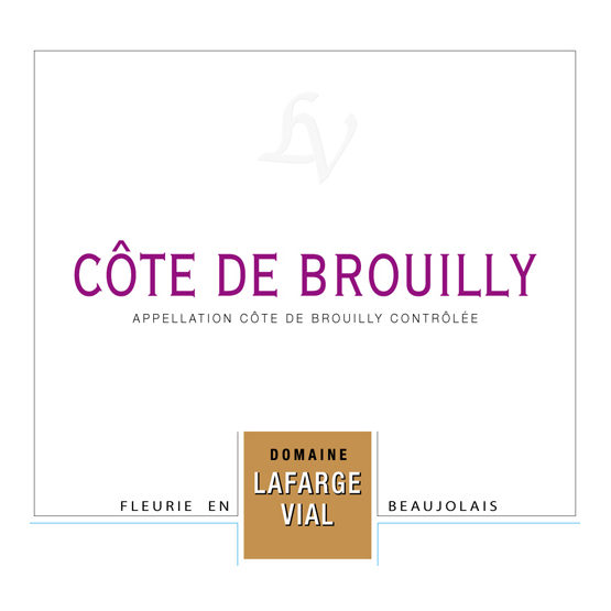 Domaine Lafarge Vial Côte de Brouilly Label