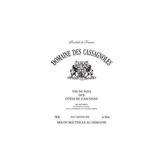 Domaine des Cassagnoles Cotes de Gascogne Label