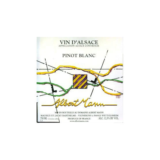 Mann Pinot Blanc Label