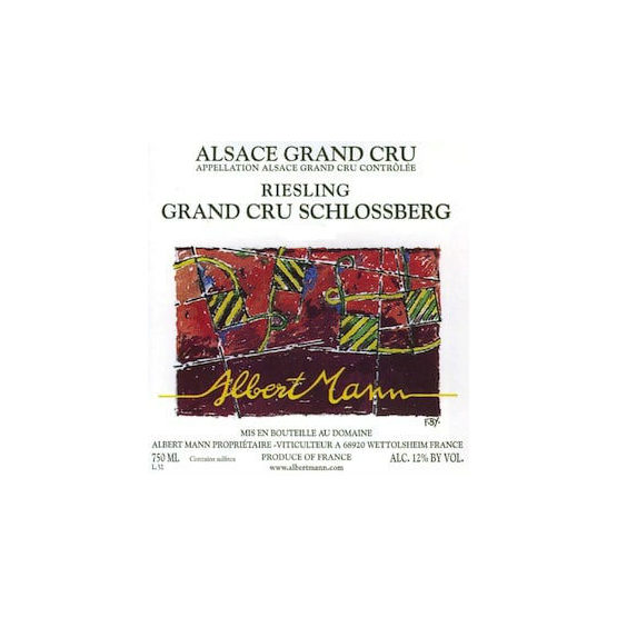 Mann Riesling Schlossberg Grand Cru Label