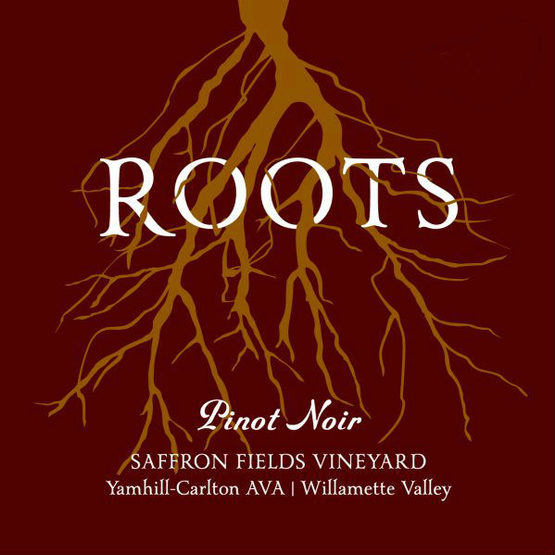 Roots Saffron Fields Pinot Noir Label