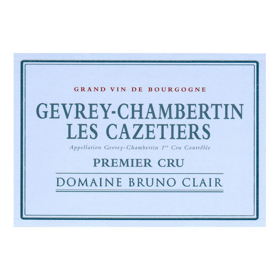 Bruno Clair Gevrey-Chambertin Premier Cru Les Cazetiers
