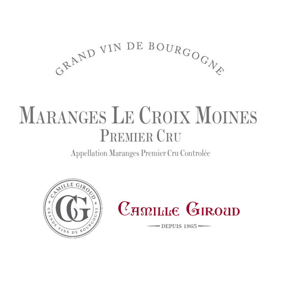 Camille Giroud Maranges Le Croix Moines Premier Cru Label