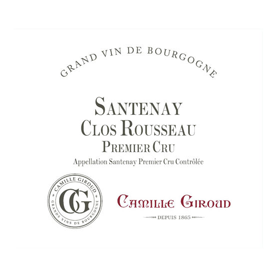 Camille Giroud Santenay Clos Rousseau Premier Cru