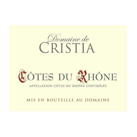 Cristia Cotes Du Rhone