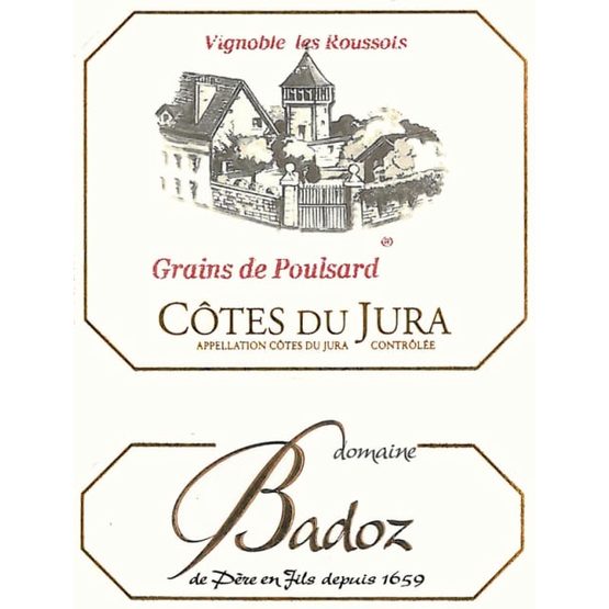 Domaine Badoz Cotes De Jura Grains De Poulsard