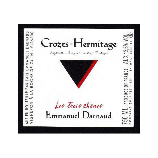 Domaine Emmanuel Darnaud Crozes Hermitage Les Trois Chenes
