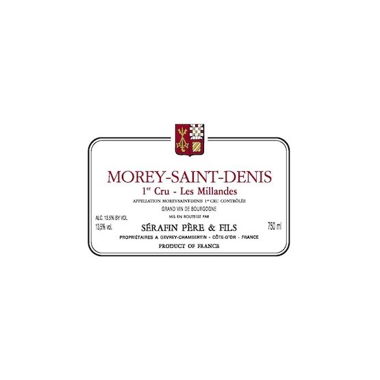 Domaine Sérafin Père et Fils Morey St Denis Premier Cru Les Millandes