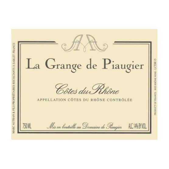 Domaine de Piaugier Côtes du Rhône La Grange de Piaugier