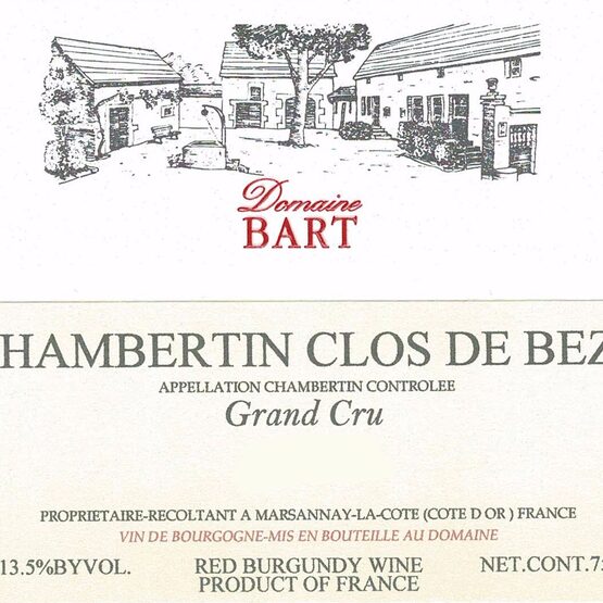 Domaine Bart Chambertin Clos de Beze Label