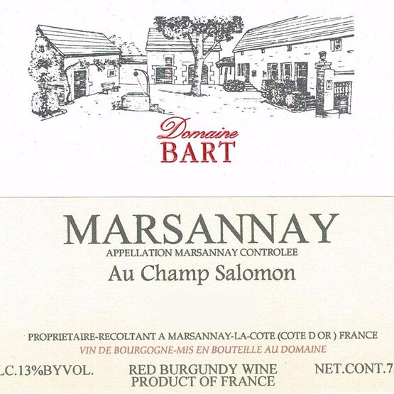 Domaine Bart Marsannay Au Champ Salomon Label
