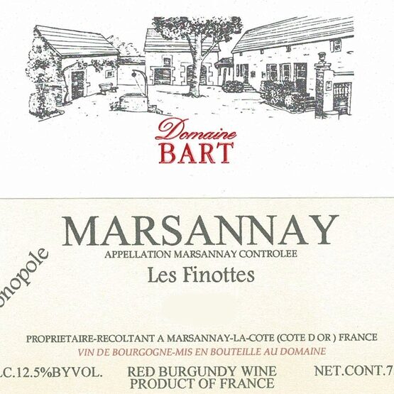 Domaine Bart Marsannay Les Finottes Label