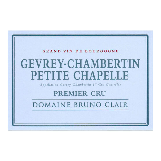 Domaine Bruno Clair Gevrey-Chambertin Premier Cru Petite Chapelle