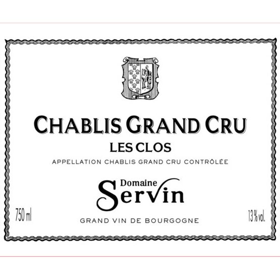 Domaine Servin Chablis Grand Cru Les Clos