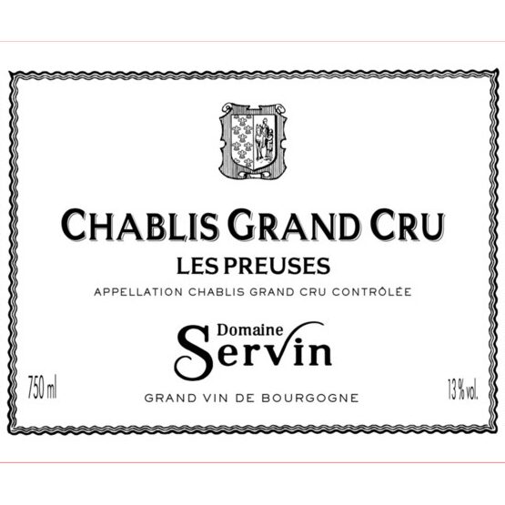 Domaine Servin Chablis Grand Cru Les Preuses