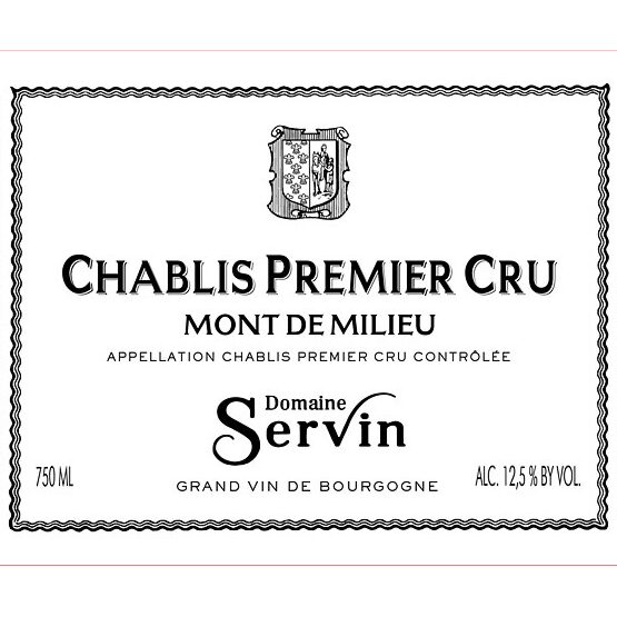 Domaine Servin Chablis Premier Cru Mont De Milieu