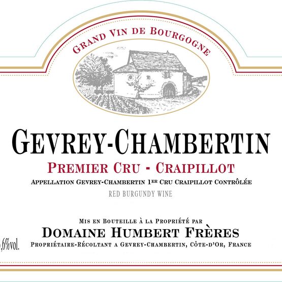 Domaine Humbert Frères Gevrey Chambertin Craipillot