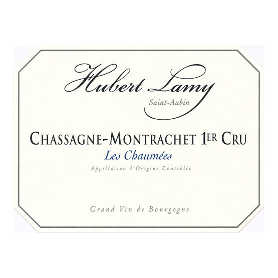 Hubert Lamy Chassagne Montrachet Premier Cru Les Chaumées Label