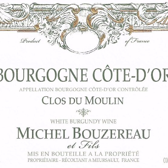 Domaine Michel Bouzereau Bourgogne Cote D'Or Clos Du Moulin