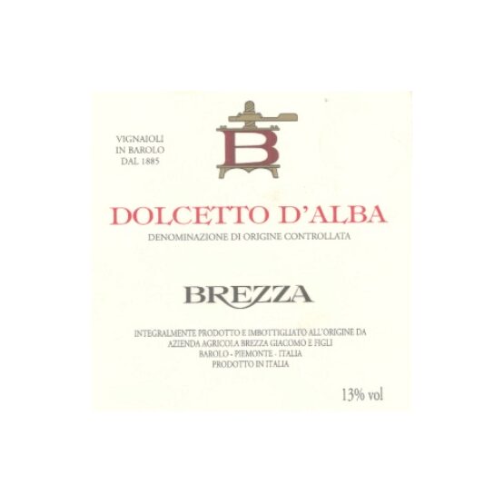 Giacomo Brezza Dolcetto d'Alba Label
