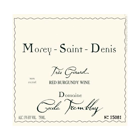 Domaine Cecile Tremblay Morey-Saint-Denis Tres Girard