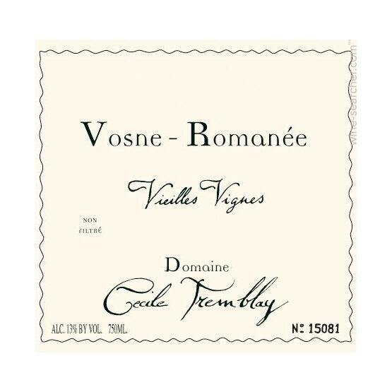 Domaine Cecile Tremblay Vosne-Romanée Vieilles Vignes