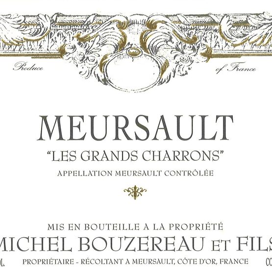Domaine Michel Bouzereau Meursault Les Grands Charrons