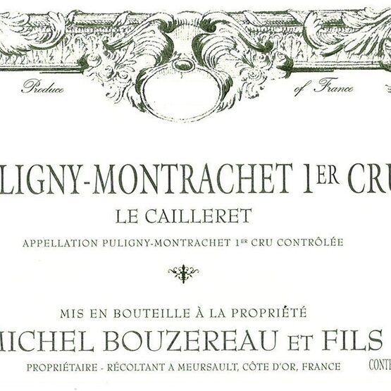 Domaine Michel Bouzereau Puligny Montrachet Le Cailleret Premier Cru
