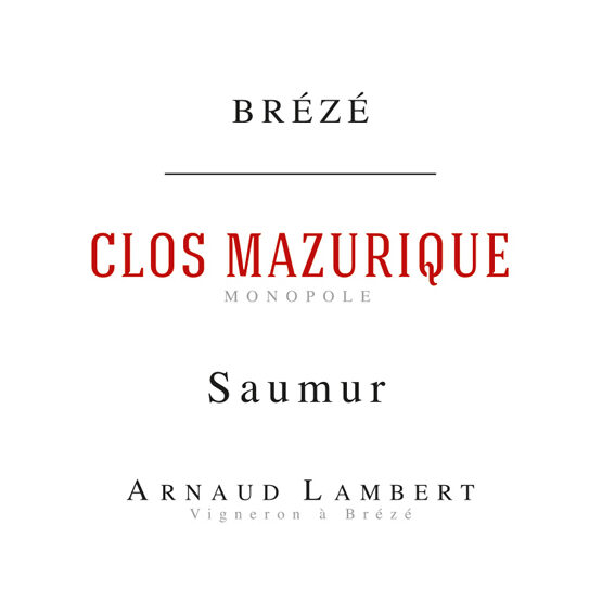 Arnaud Lambert Saumur Rouge Clos Mazurique