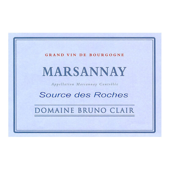 Domaine Bruno Clair Marsannay Blanc Source des Roches