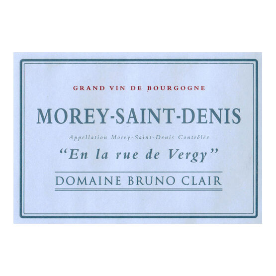 Domaine Bruno Clair Morey-Saint-Denis En la rue de Vergy