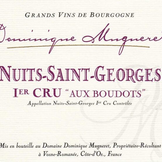 Domaine Dominique Mugneret Nuits-Saint-Georges Premier Cru Aux Boudots