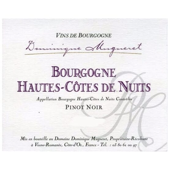 Dominique Mugneret Bourgogne Pinot Noir Vieilles Vignes