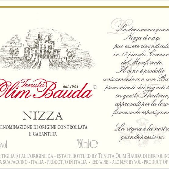 Tenuta Olim Bauda Nizza DOCG