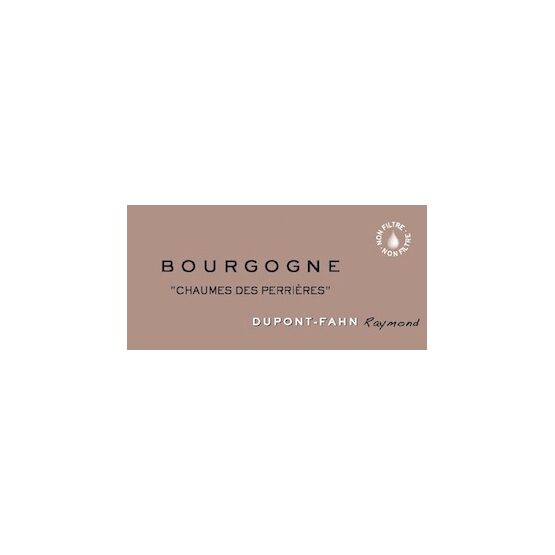 Raymond Dupont-Fahn Bourgogne Blanc "Chaumes des Perrières"