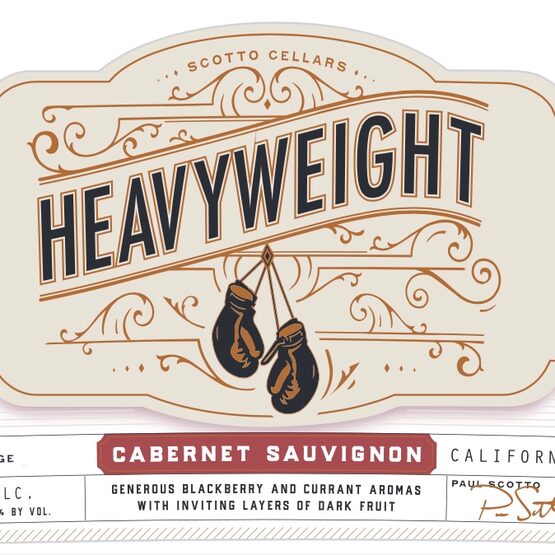 Scotto Heavyweight Cabernet Sauvignon Label