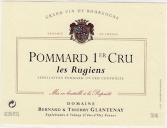 Domaine Glantenay Pommard Premier Cru Les Rugiens