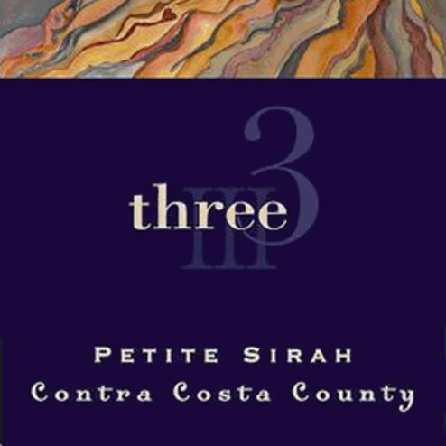 Three Wine Company Petite Sirah Contra Costa County Label